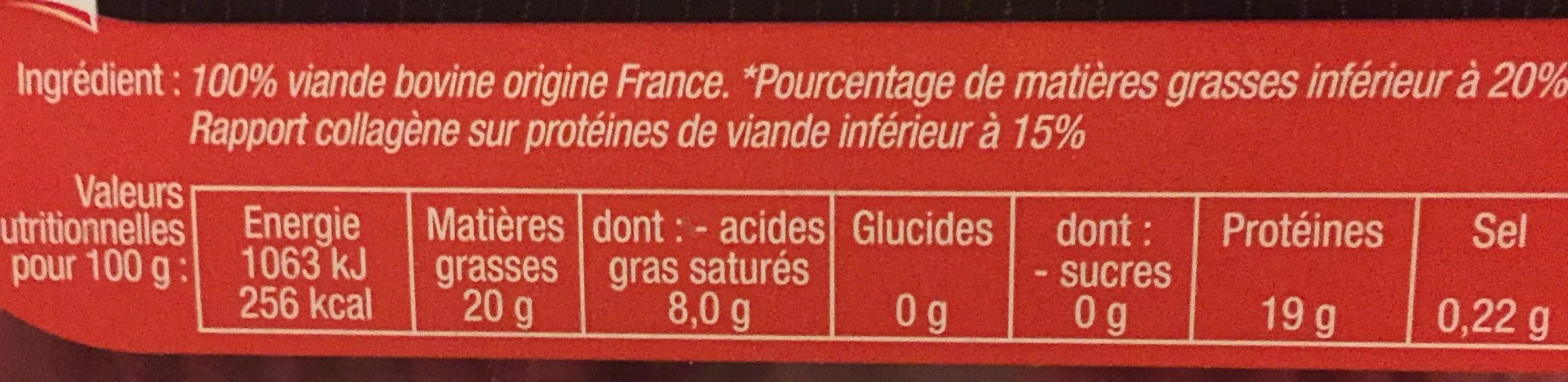 ELMA Hachés Pur Bœuf packshot