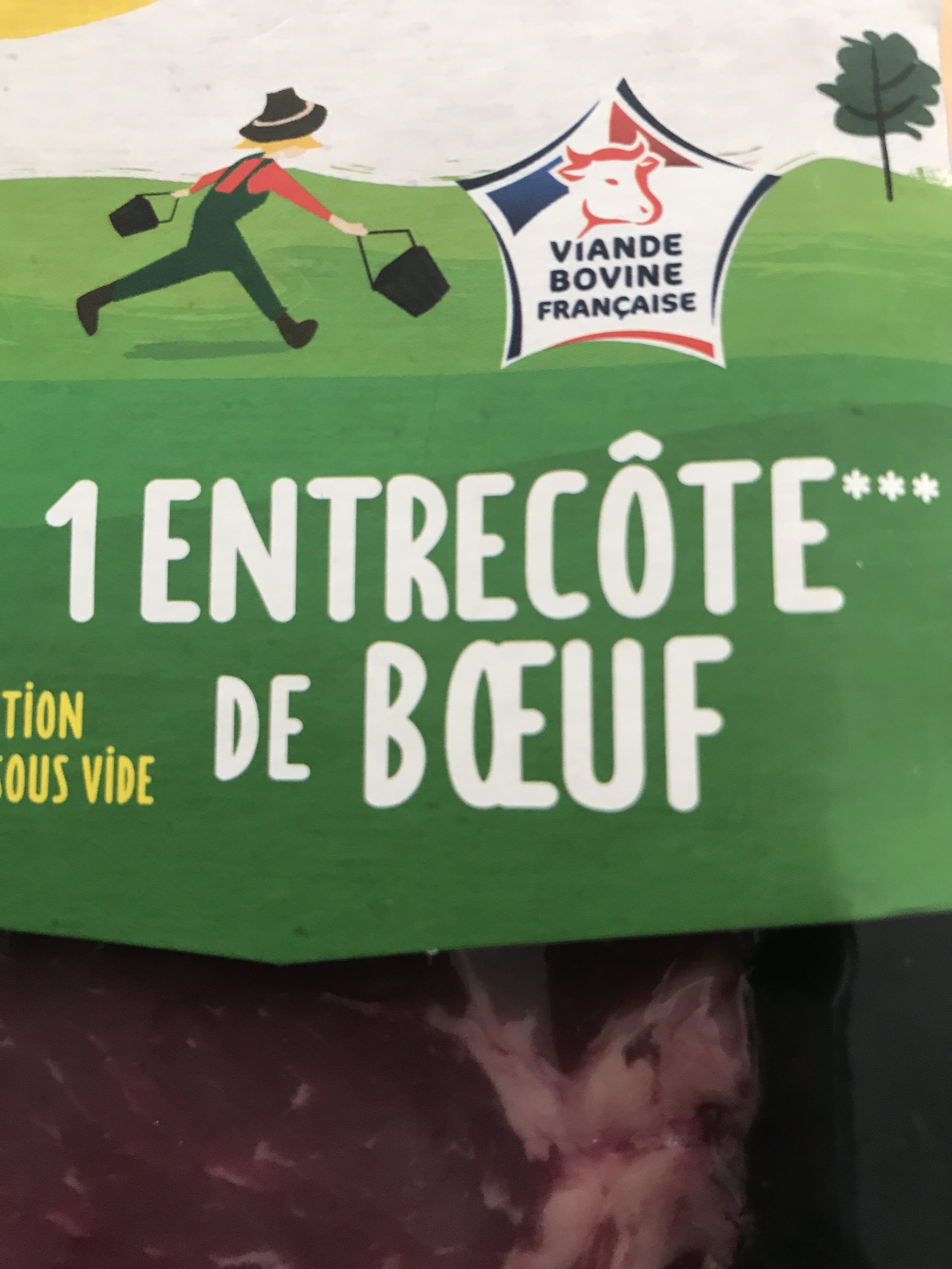 Sourires De Campagne Viande bovine bio :1x ENTRECÔTE*** Sourires de Campagne packshot