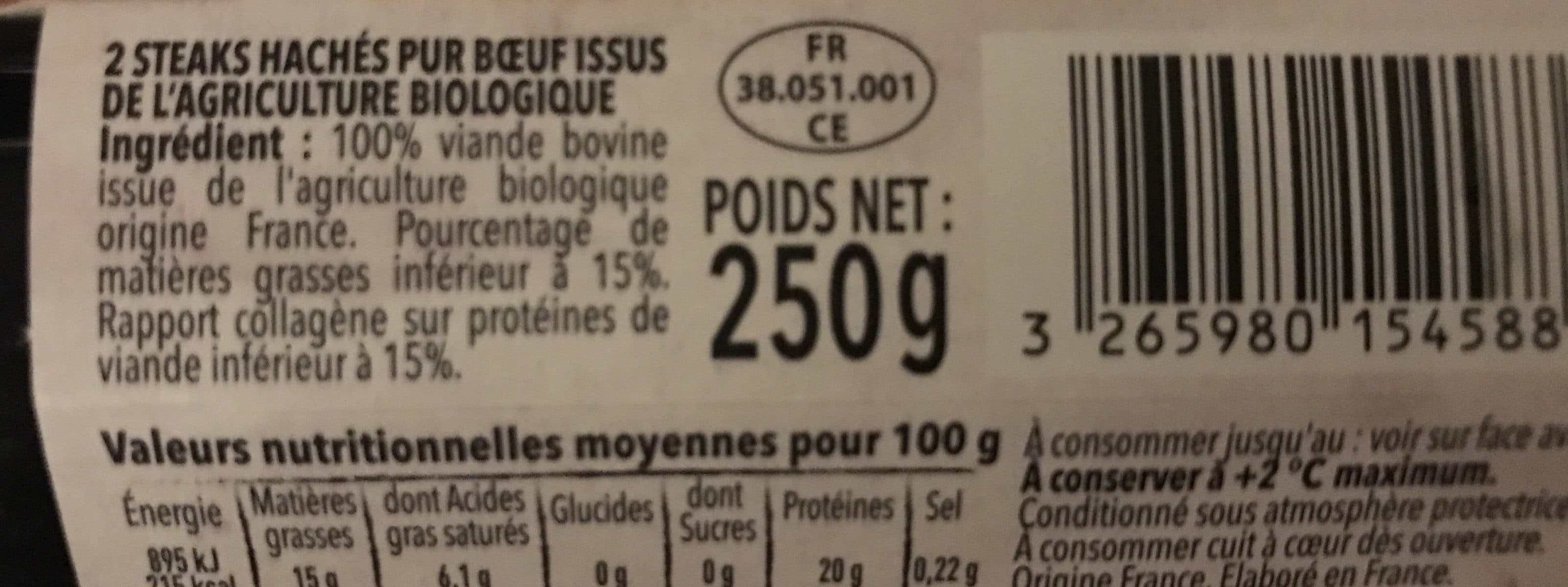 Sourires de Campagne Steak haché façon bouchère packshot