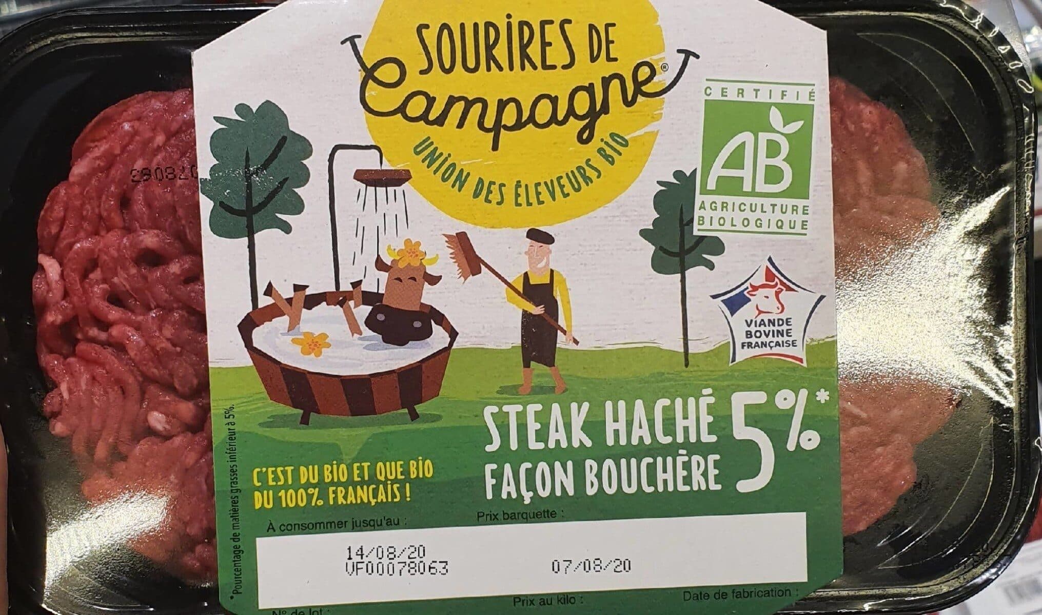 Tendre et plus Steak haché façon bouchère 5% packshot
