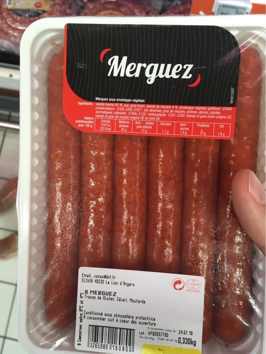 Open Food Facts Merguez packshot