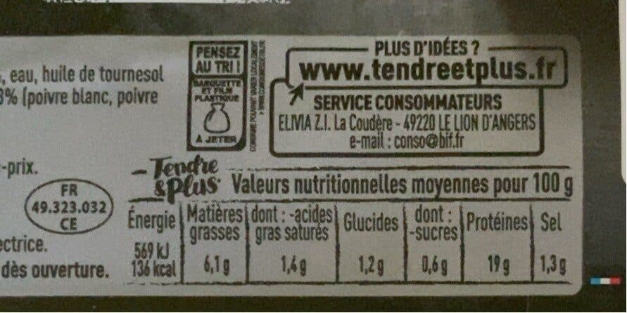 Tendre Et Plus 2 pavés de boeuf packshot