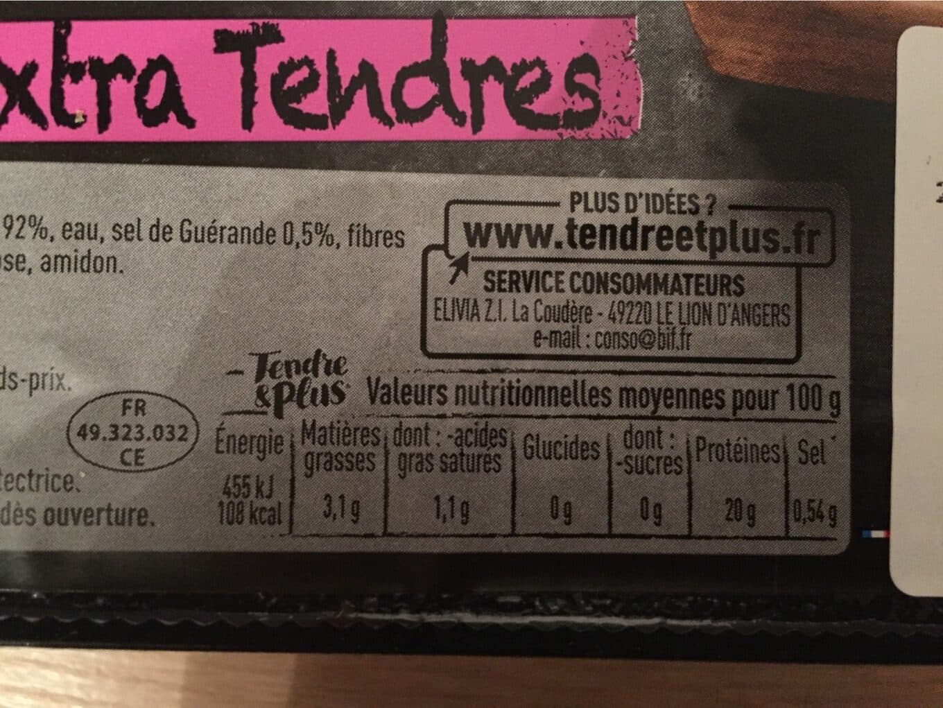 Tendre&plus Pave de boeuf packshot