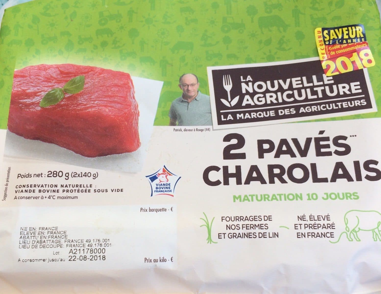 Open Food Facts Pavés charolais packshot