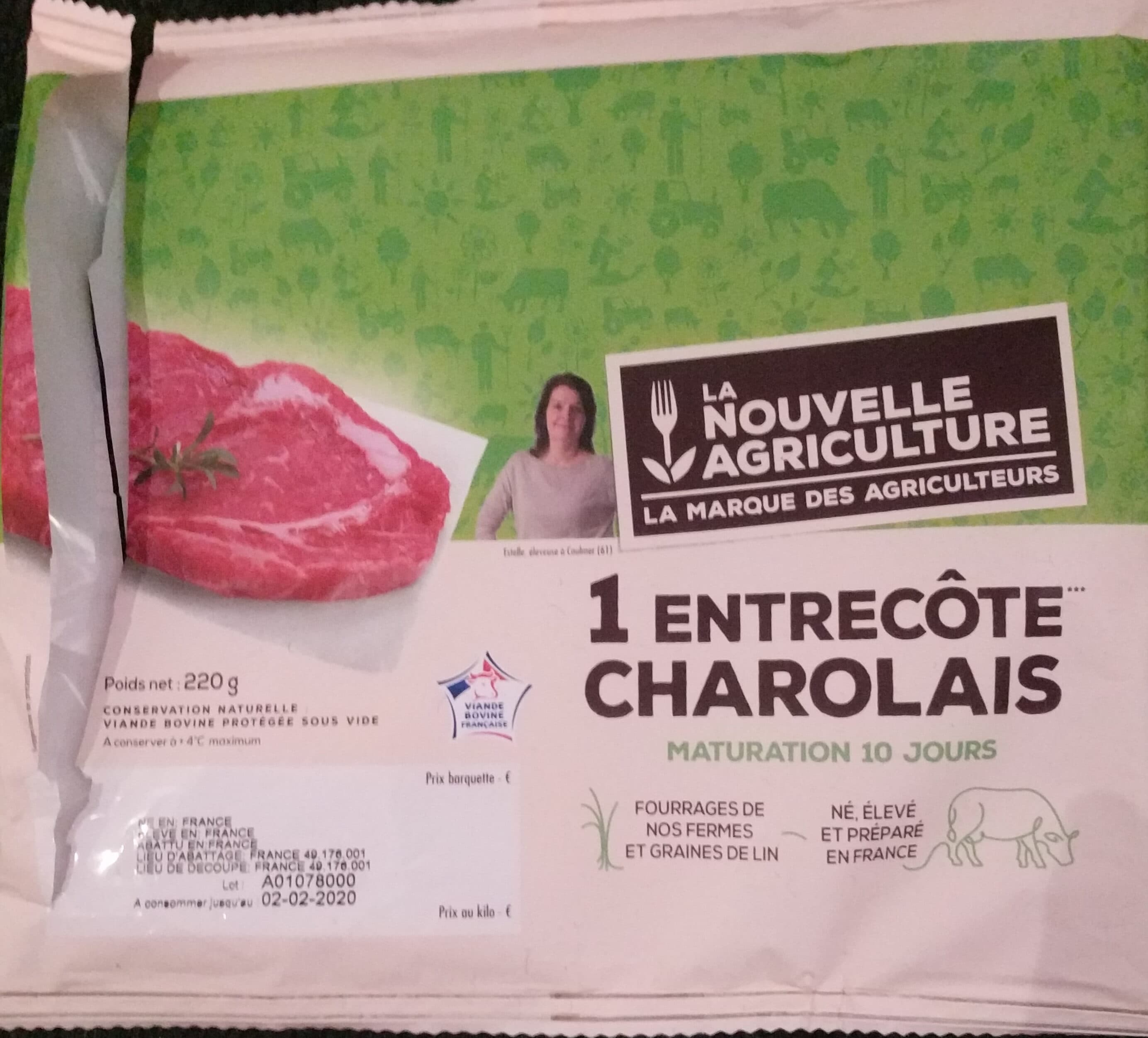 La Nouvelle Agriculture 1 entrecote charolais packshot