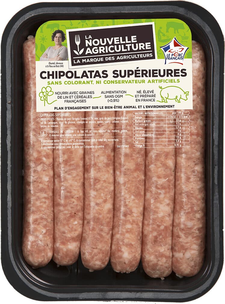 La Nouvelle Agriculture Chipolatas supérieures packshot