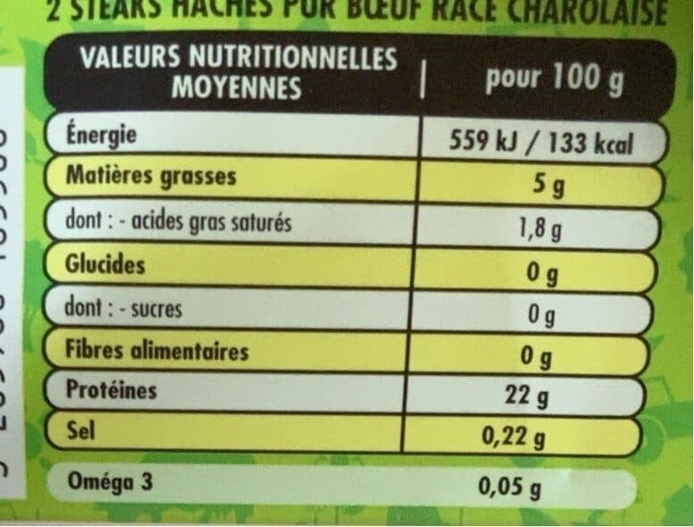 La Nouvelle Agriculture 2 steaks hachés charolais packshot