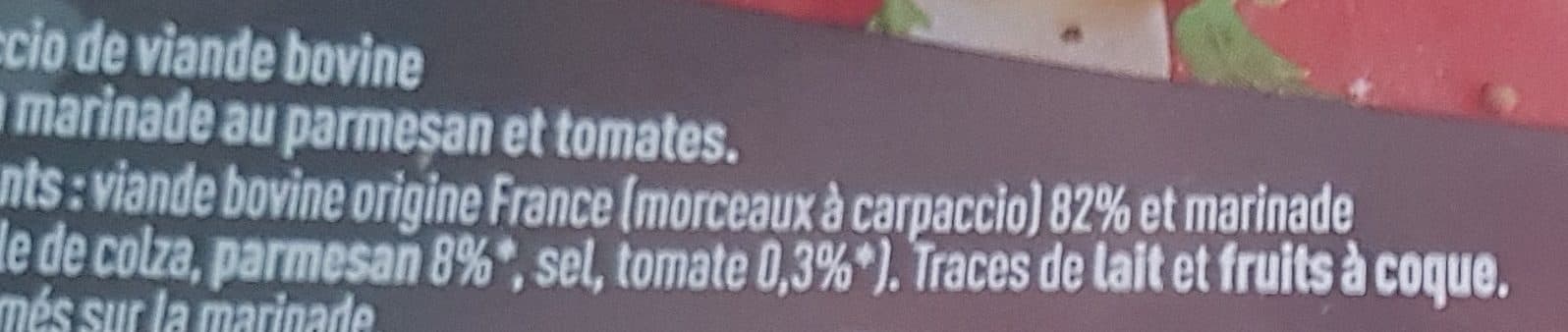 Tendre & Plus Carpaccio de Boeuf à la tomate packshot