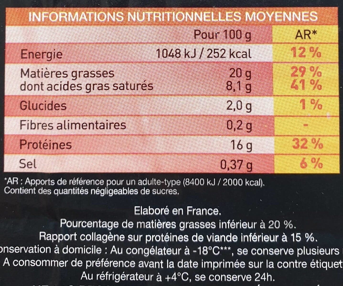 Esquigel Hachés au boeuf surgelés packshot