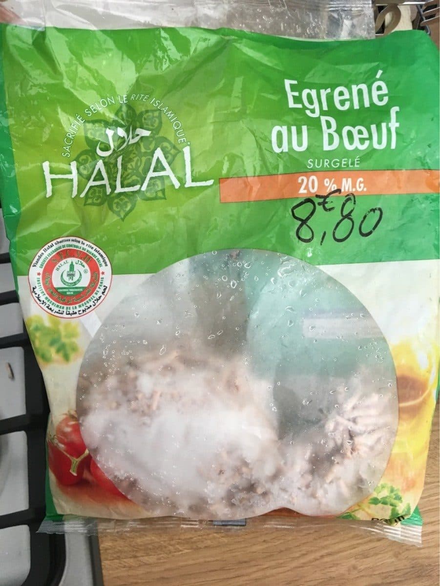 Open Food Facts Egrené au boeuf packshot