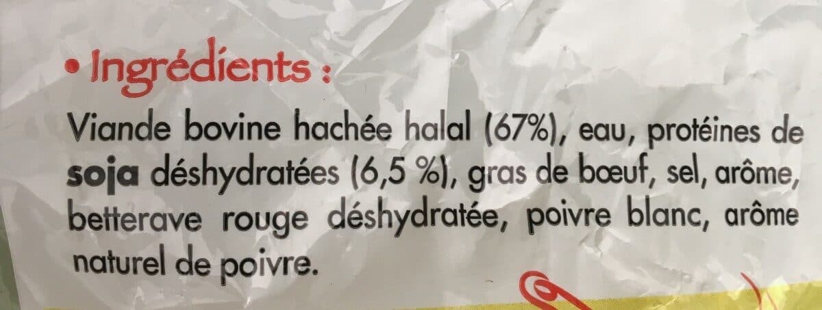 Open Food Facts Egrené au boeuf packshot