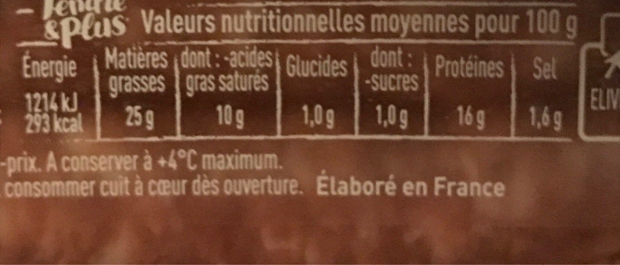 Tendre et plus Chipolatas superieures packshot