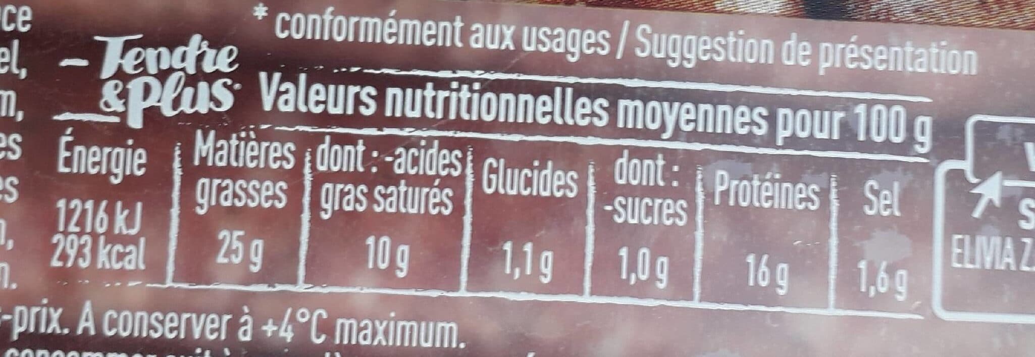 Tendre et plus Chipolatas packshot