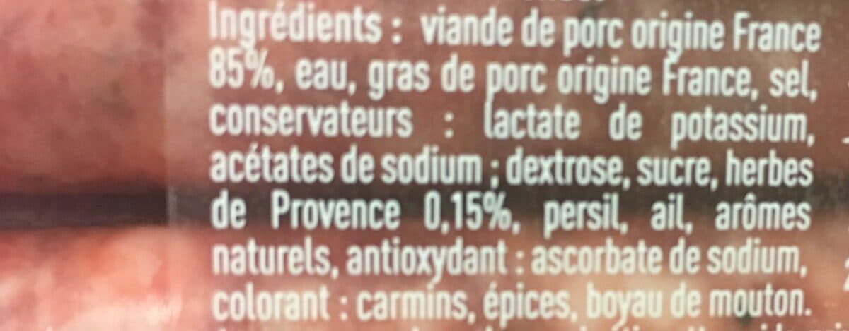 Open Food Facts Chipolatas packshot