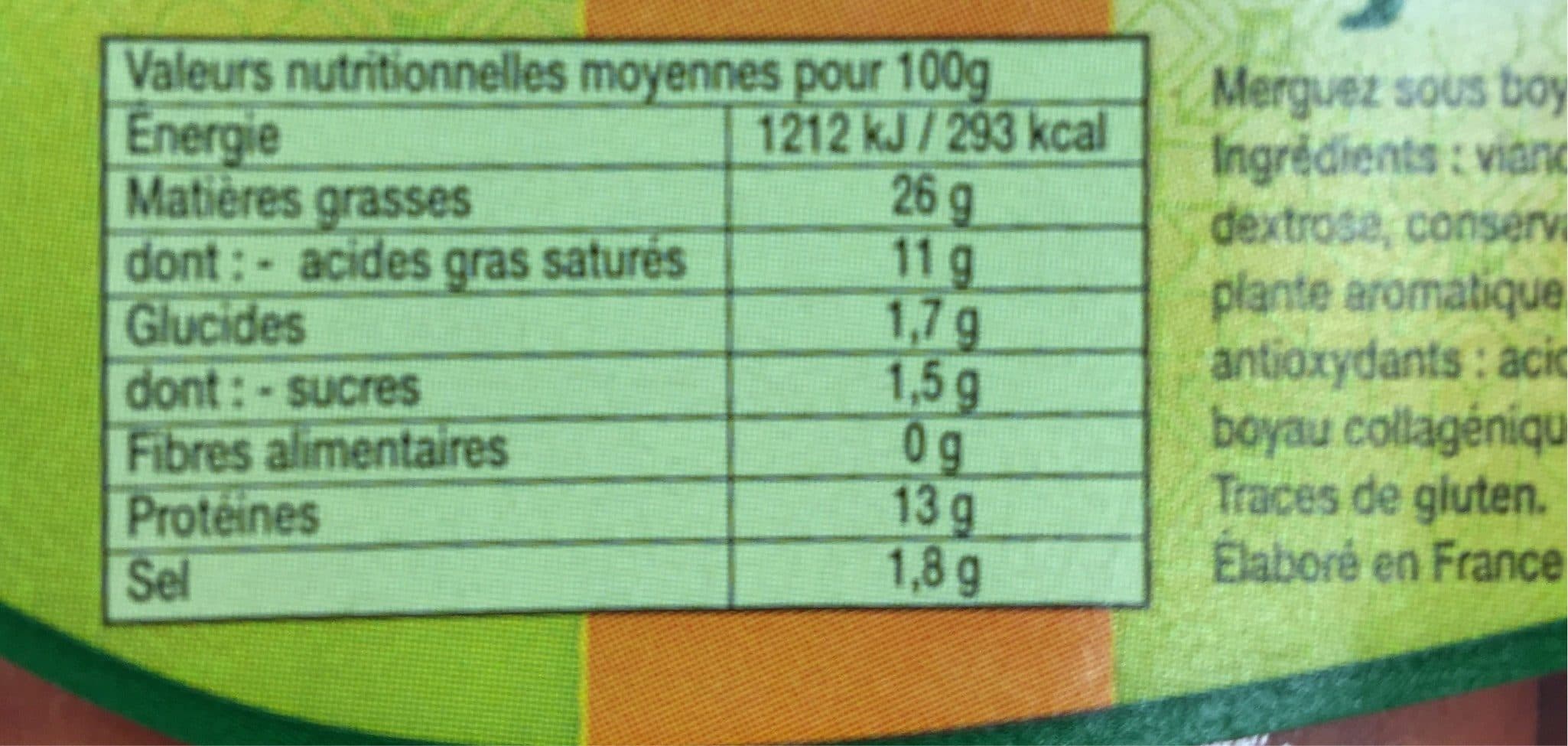 Shems Merguez Halal Shems x6 packshot