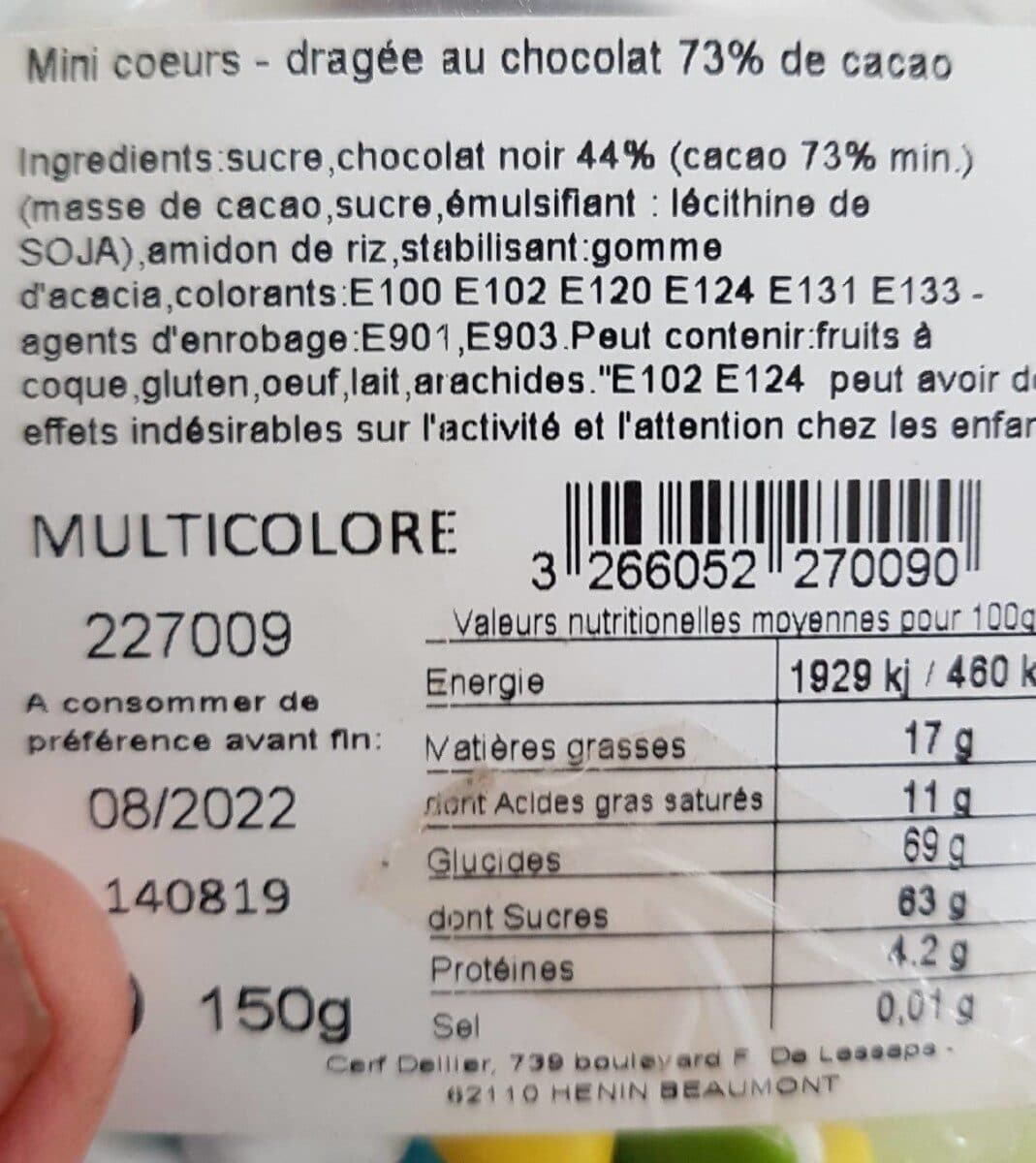 Confiserie Adam Mini coeurs packshot