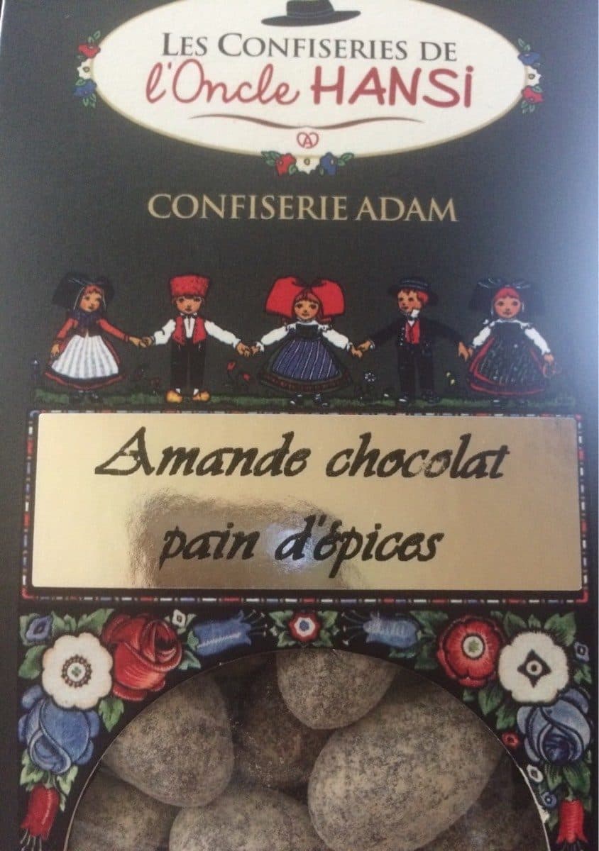 Les Confiseries de l'Oncle Hansi Amandes chocolat pain d'epices packshot