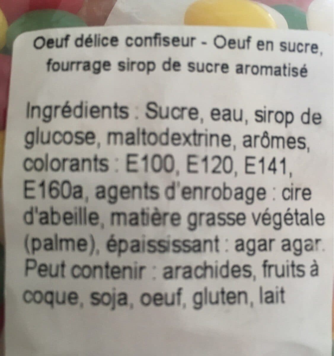 Confiserie Adam Oeufs delice confiseur packshot