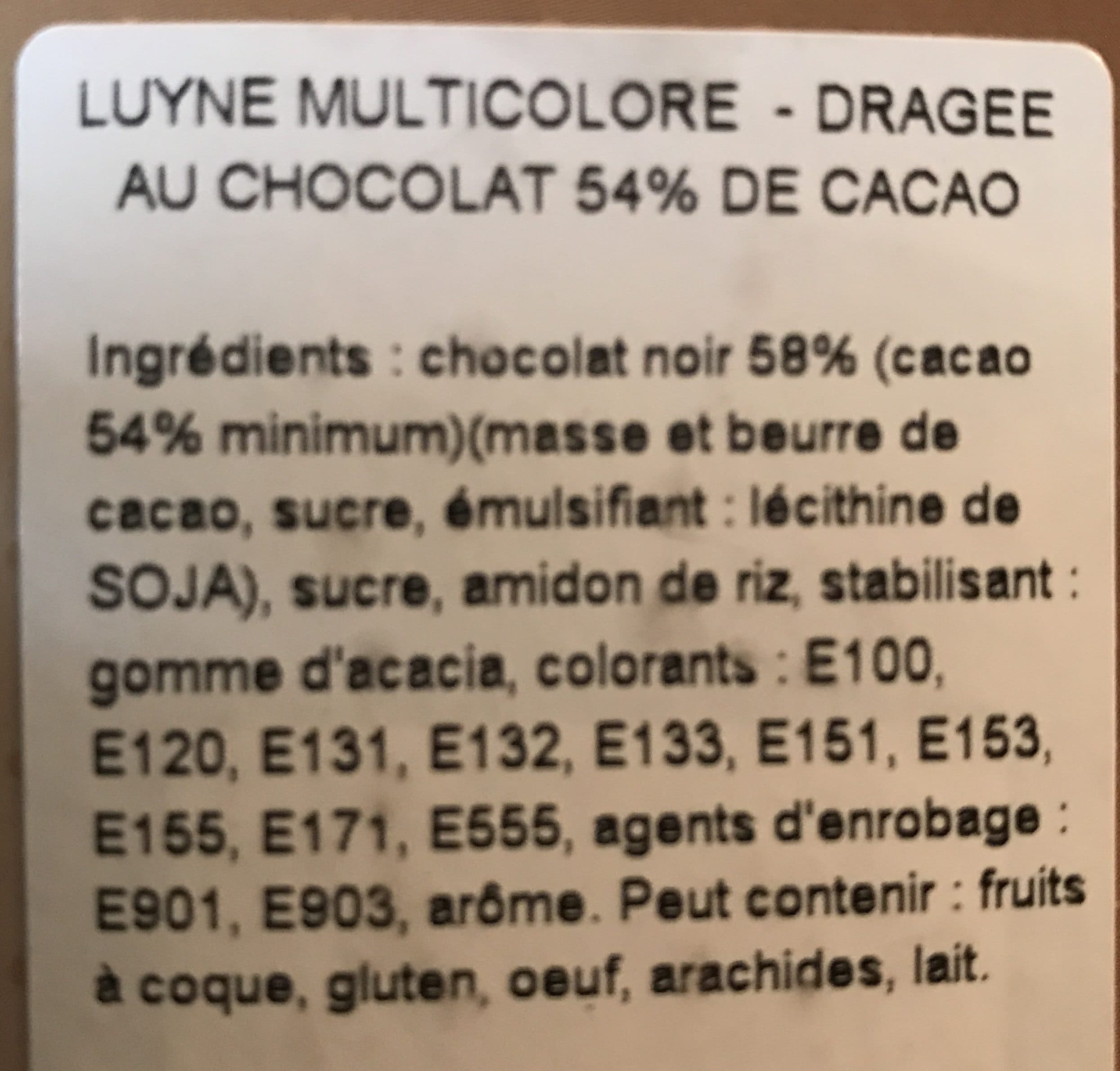 Bonbons Loup Dragées au chocolat packshot
