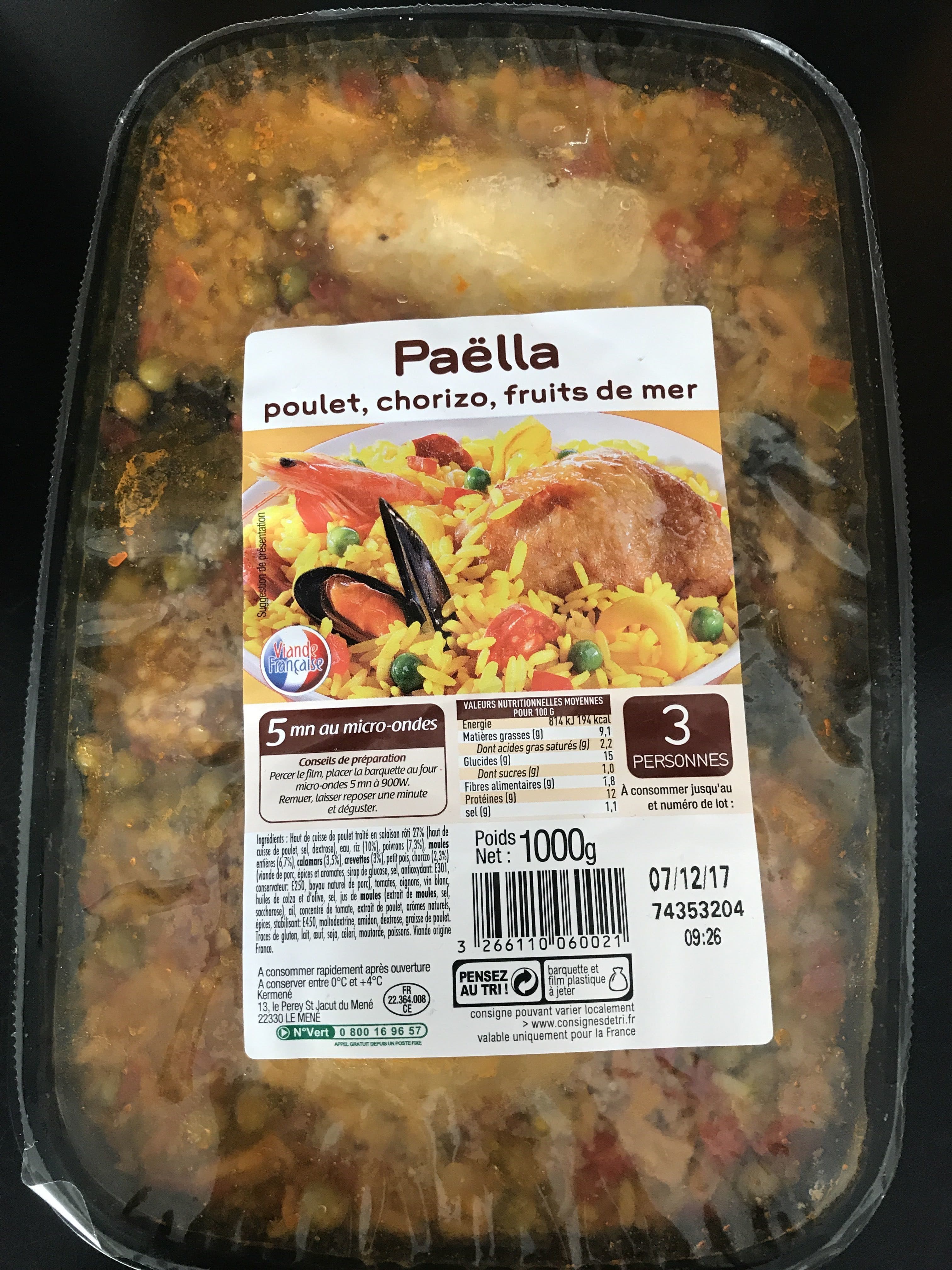 Kermené Paëlla packshot