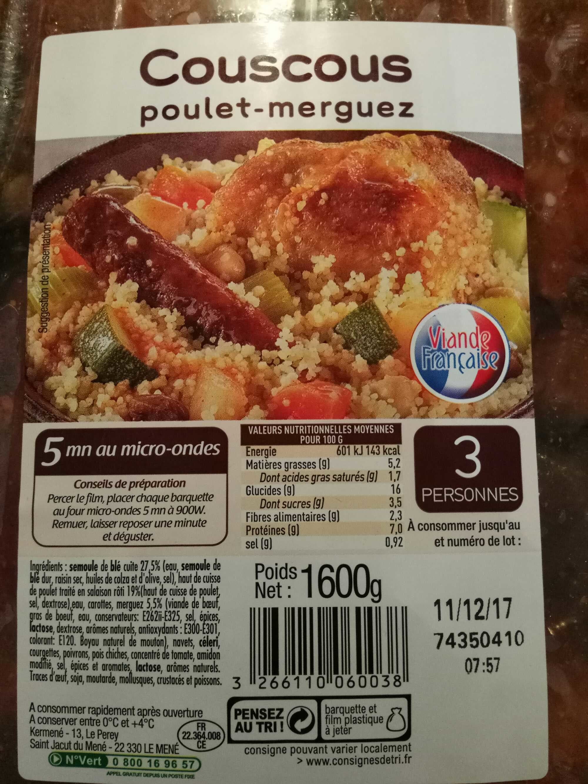 Kermené Couscous poulet-merguez packshot