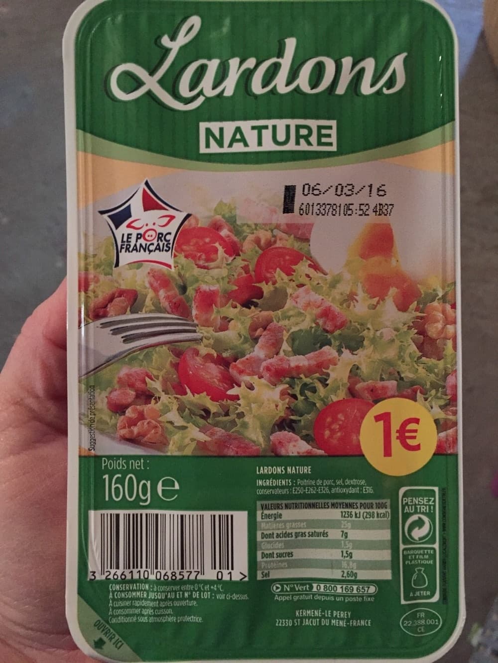 Sans marque Lardons nature packshot