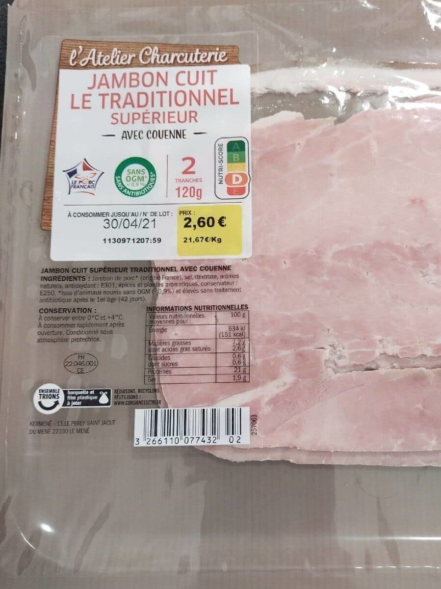 Le Traditionnel Jambon cuit packshot