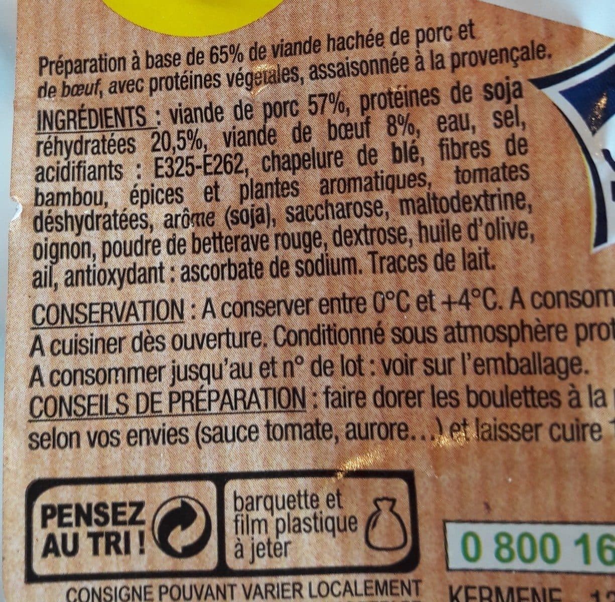 Kerméné Boulettes moelleuses à la provençale packshot