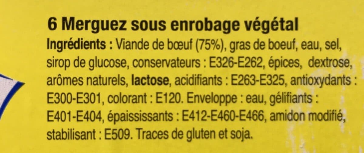 Open Food Facts Merguez packshot
