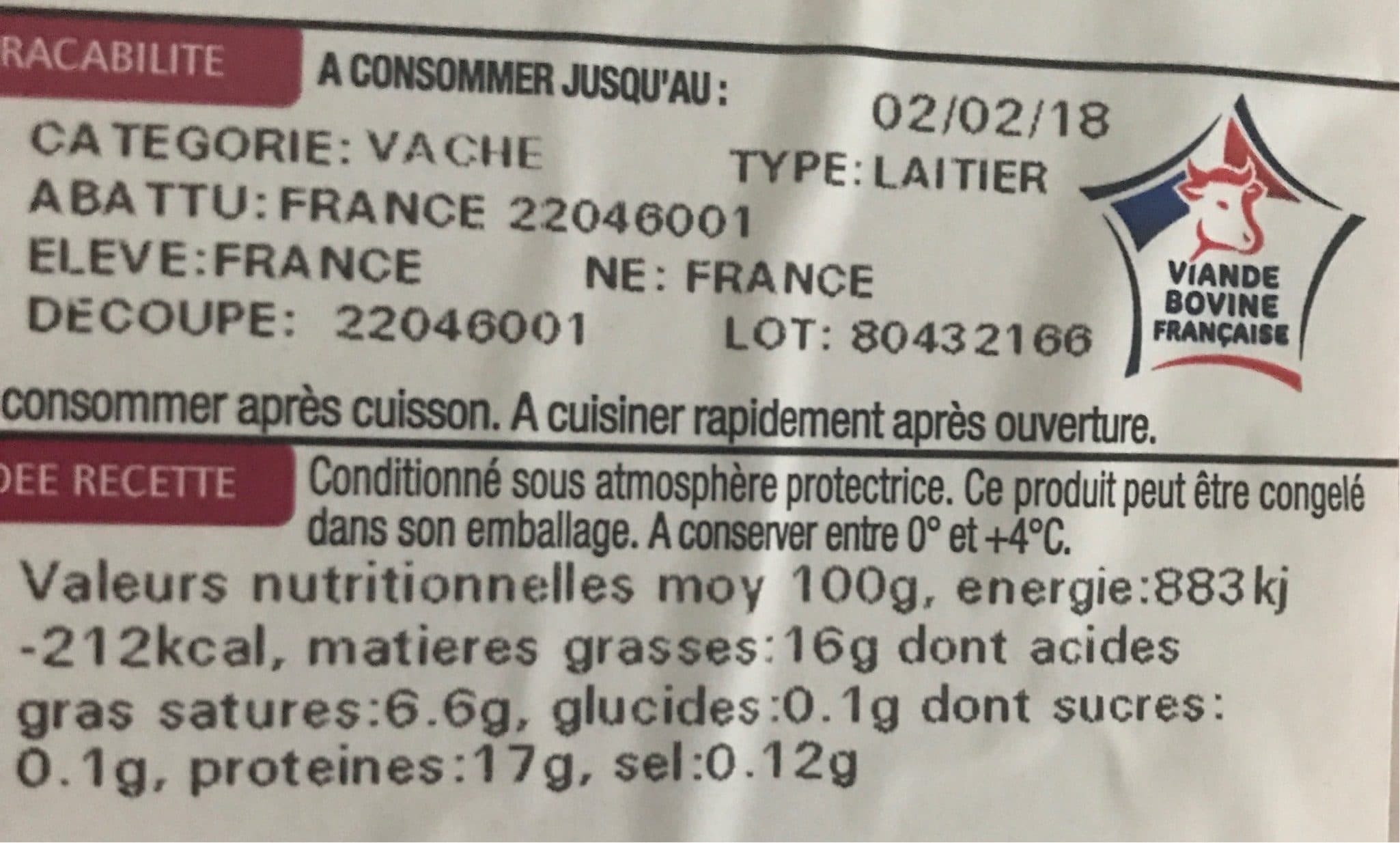 Sélectionné par nos bouchers Pavé*** en tournedos à griller packshot
