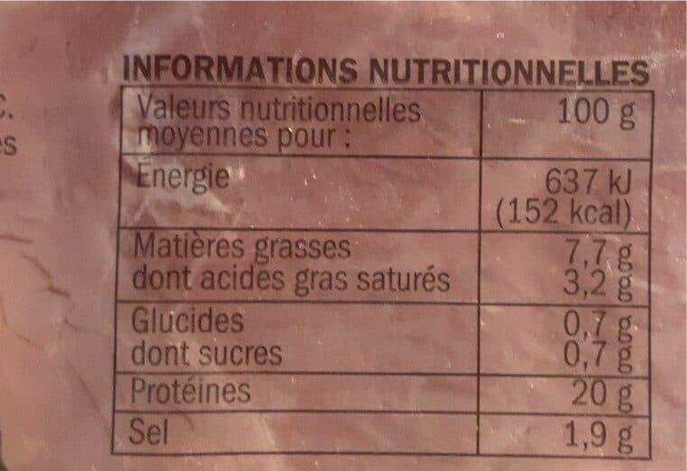 Les Trois Noix Jambon cuit packshot