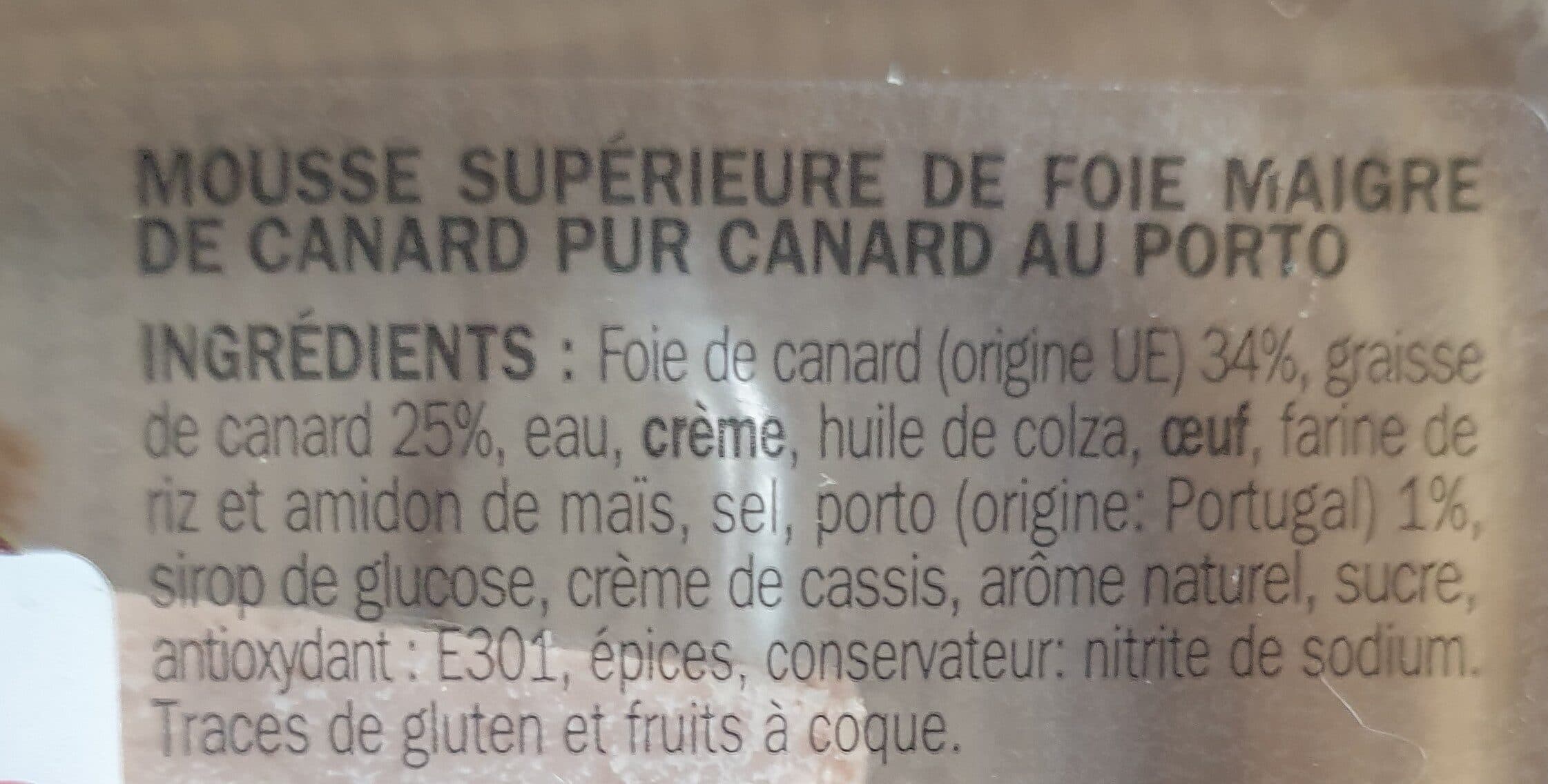 NOS RECETTES PRIVILÈGE Mousse pur canard supérieur au porto packshot