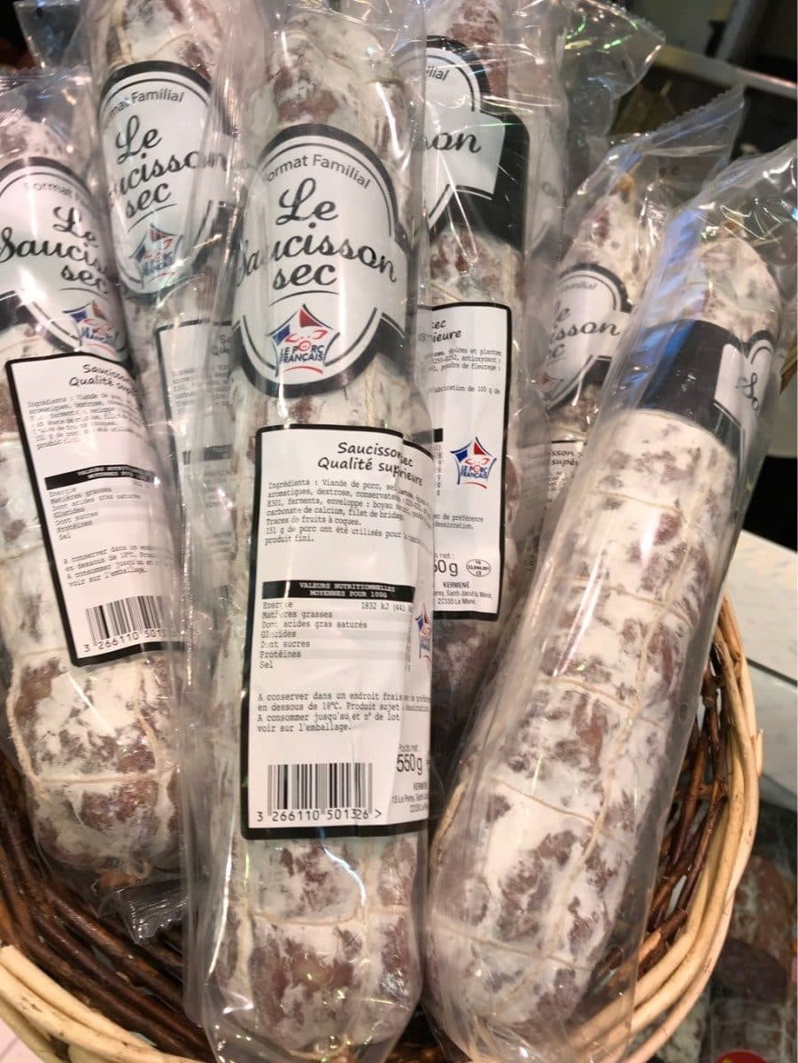Open Food Facts Le saucisson sec packshot