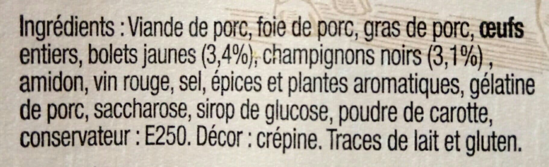 Kerméné Terrine de campagne forestiere à l'ancienne packshot