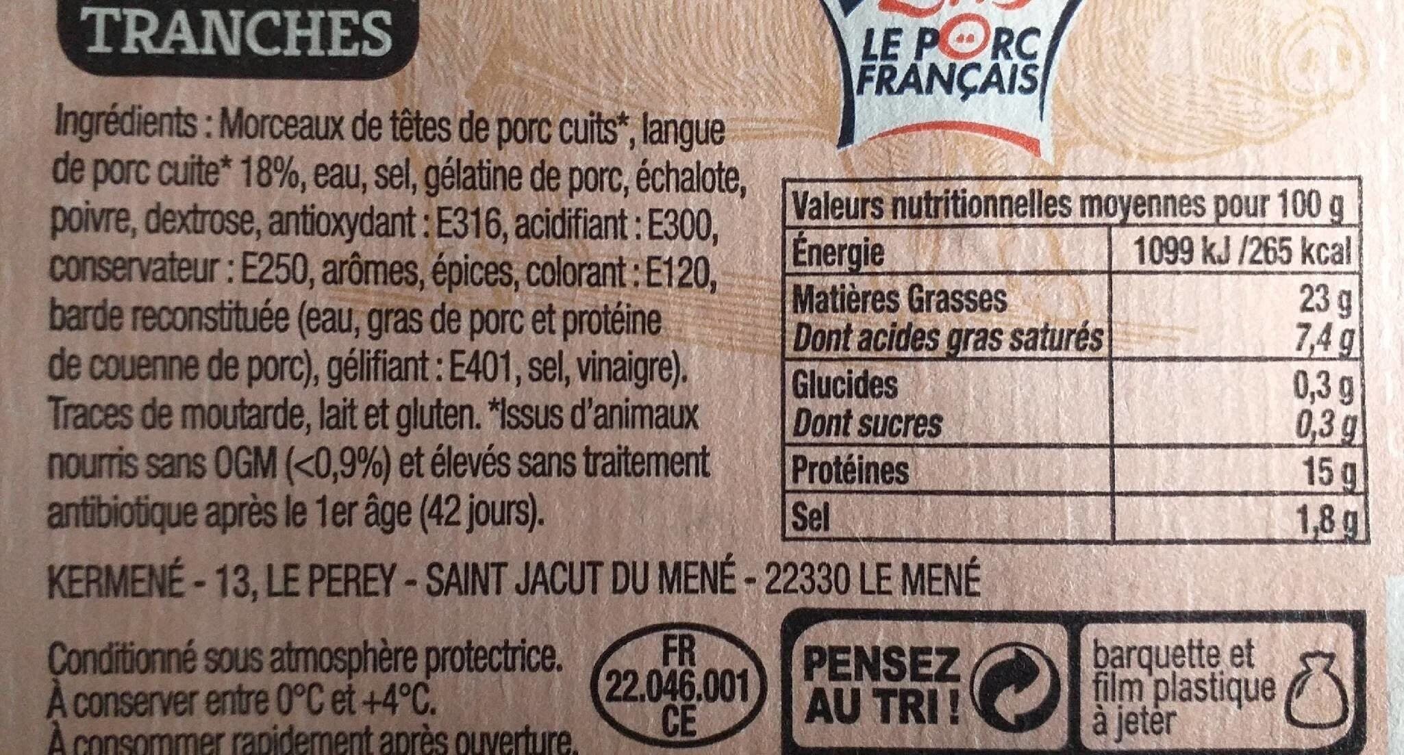 Kermené Tête roulee packshot