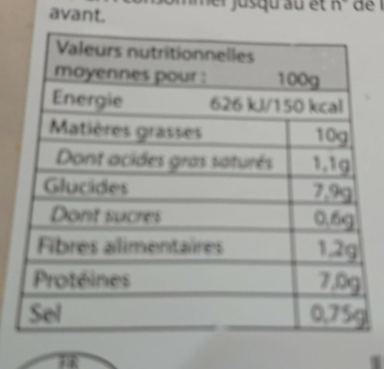 Kermené Piémontaise traditionnelle au jambon supérieur packshot