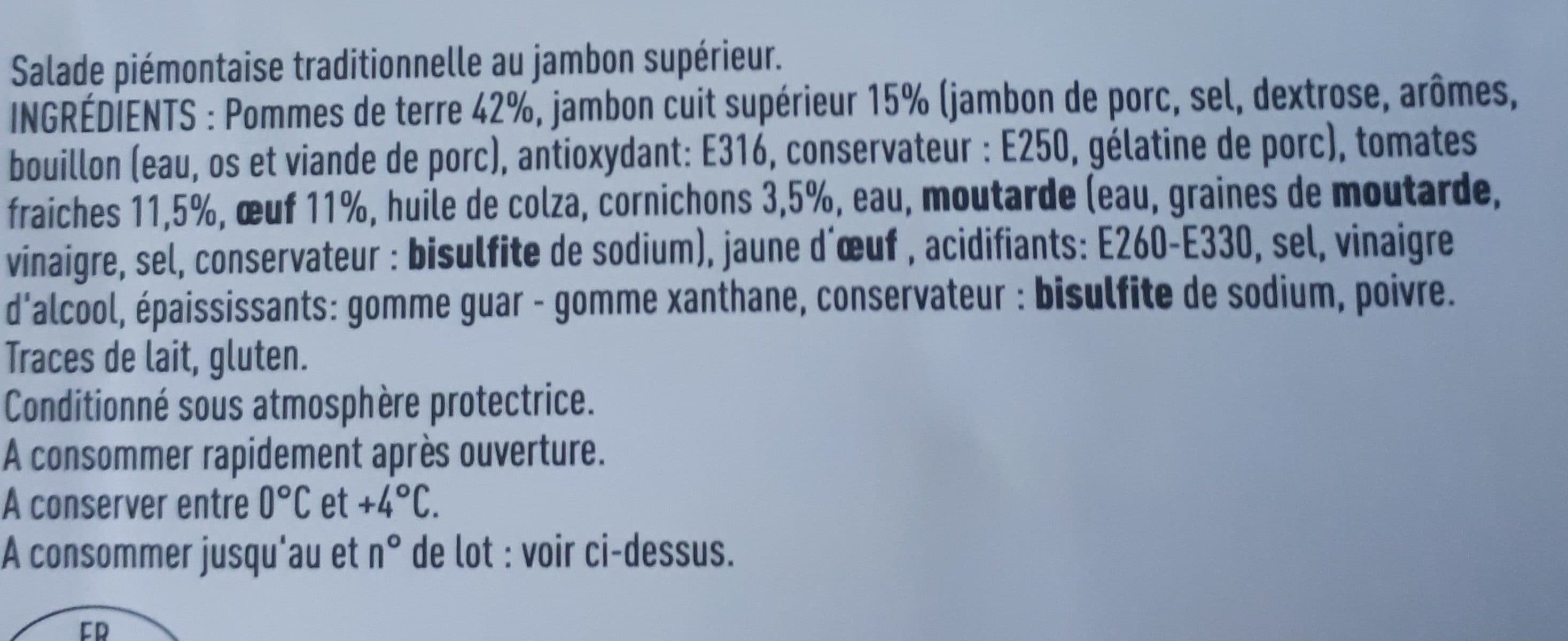 Open Food Facts Piemontaise traditionnelle packshot