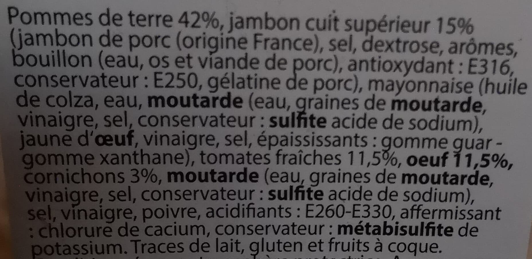 nos recettes privilége Salade piémontaise traditionnelle au jambon superieur packshot