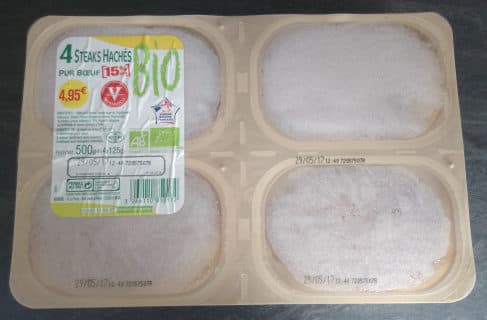 Kermené 4 Steaks hachés bio packshot