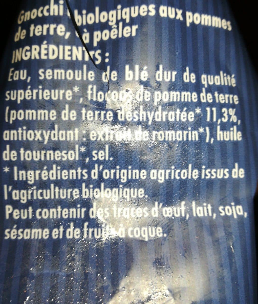 Open Food Facts Gnocchi bio a poêler packshot