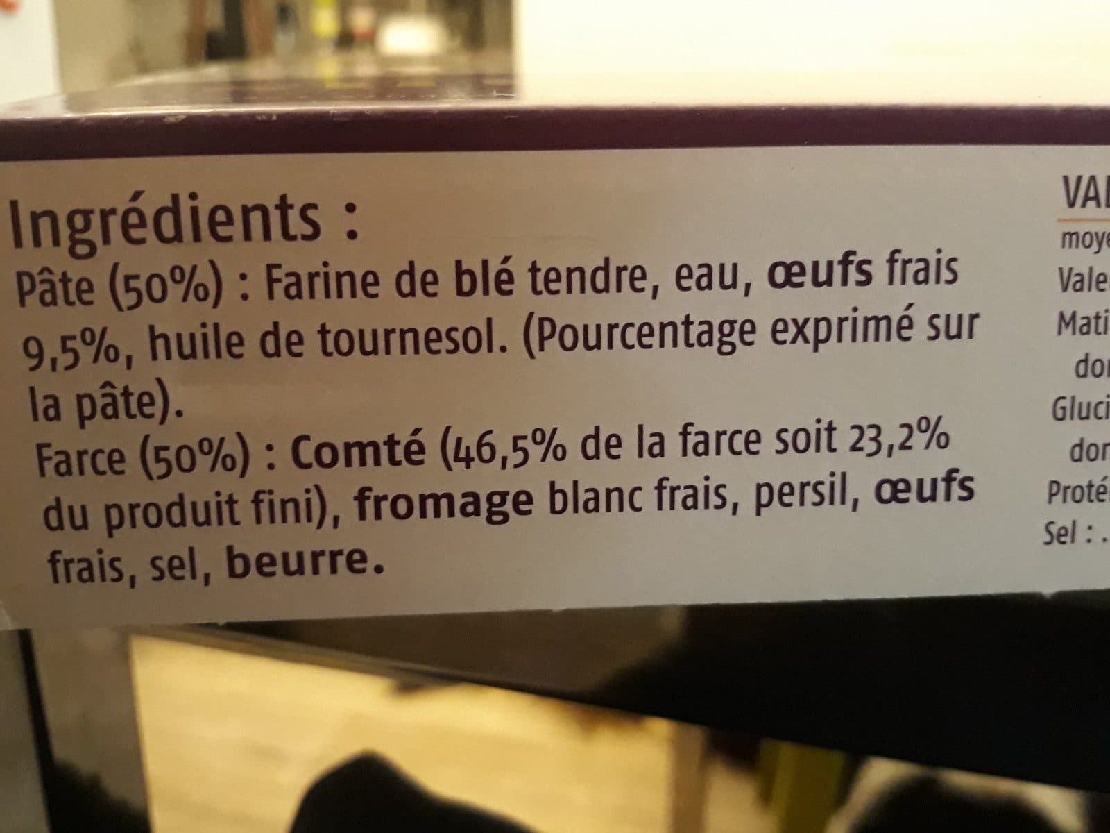 Open Food Facts Ravioles Presentoir 16 Plaques SS Atm 0.960 KG packshot