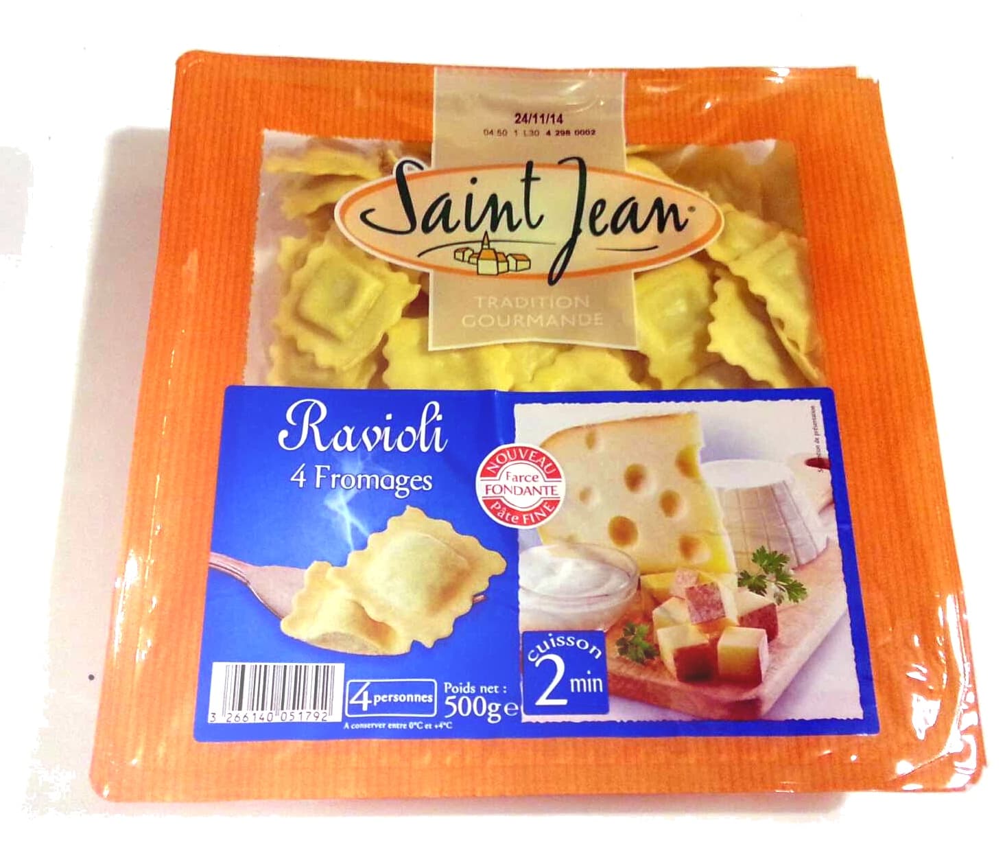 Saint Jean Ravioli 4 fromages packshot
