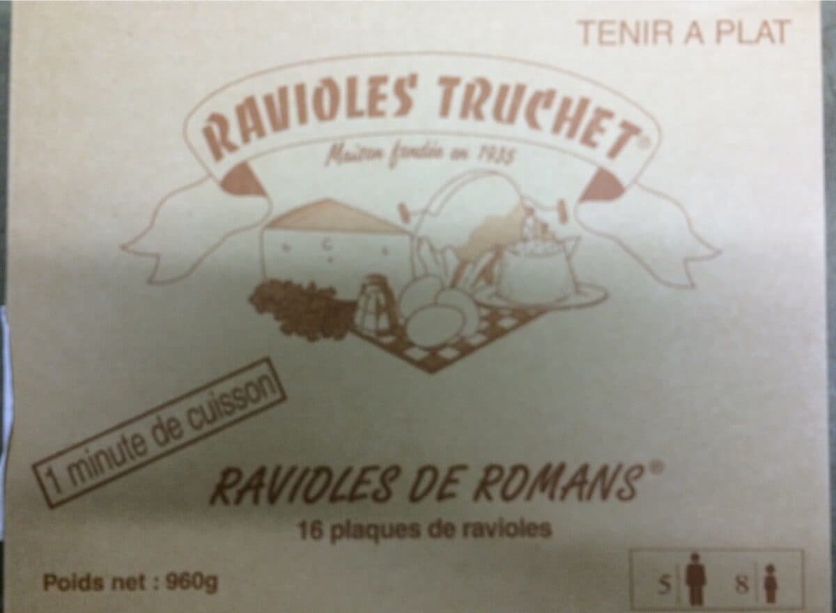 Open Food Facts Ravioles de romans packshot