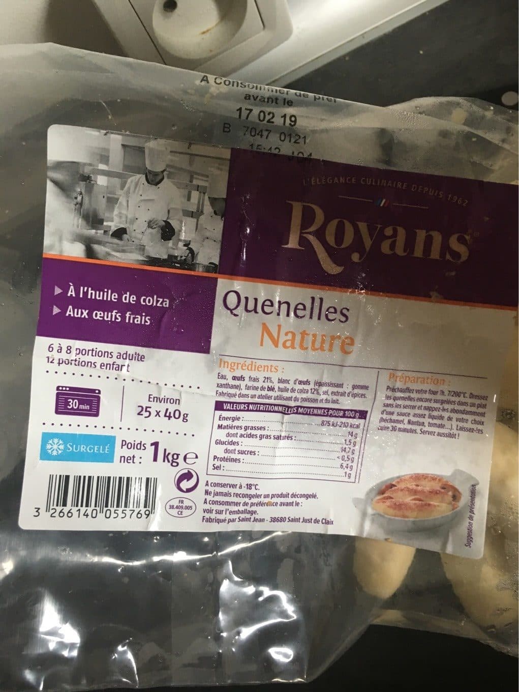 Royans Quenelles nature packshot