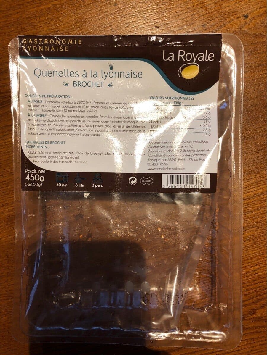 Saint Jean Quenelles à la lyonnaise packshot