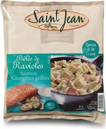 Saint jean Poelee de Ravioles au Saumon et Courgettes packshot