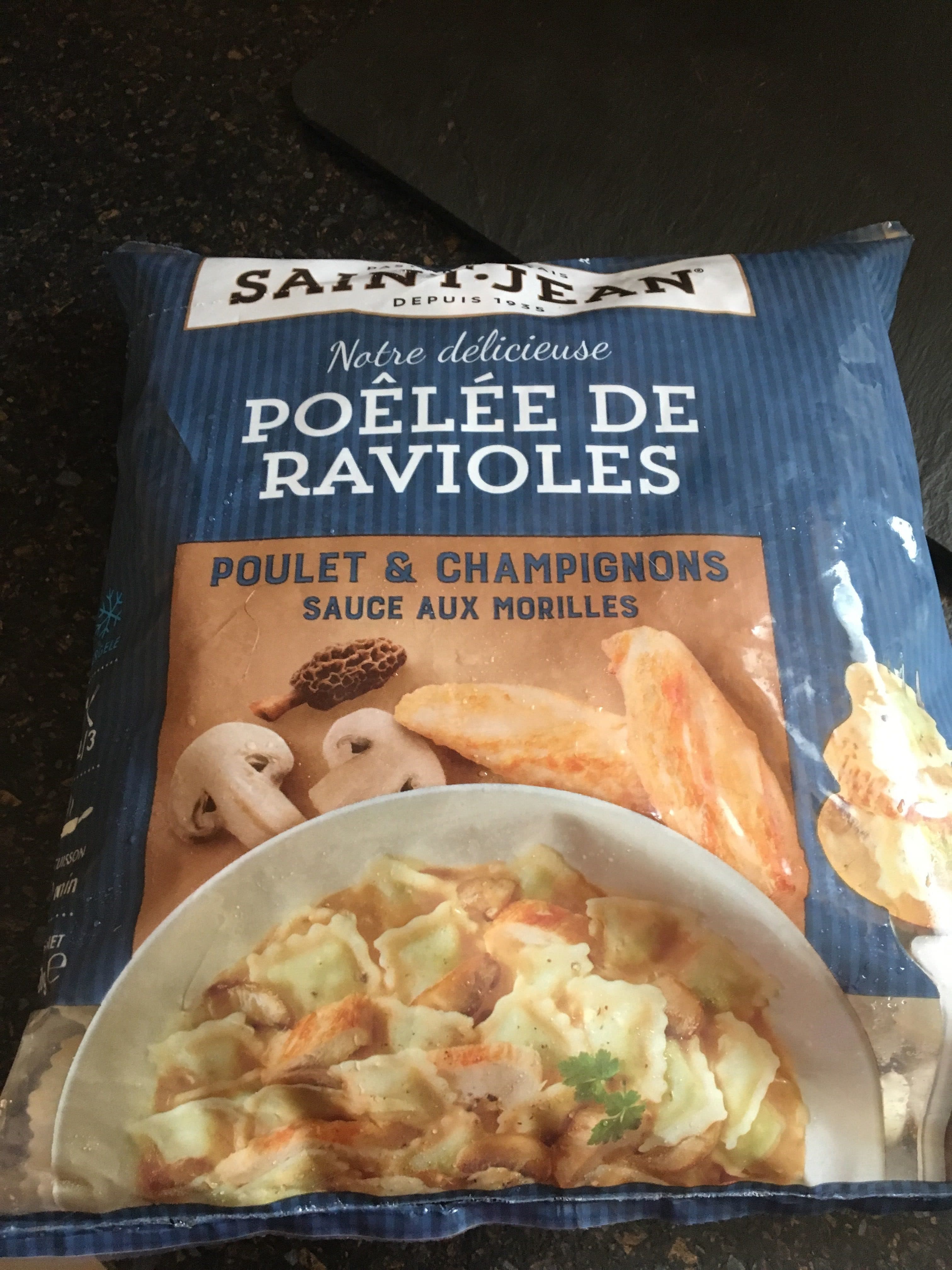 Saint Jean Poelee Ravioles Poulet et Champignons packshot