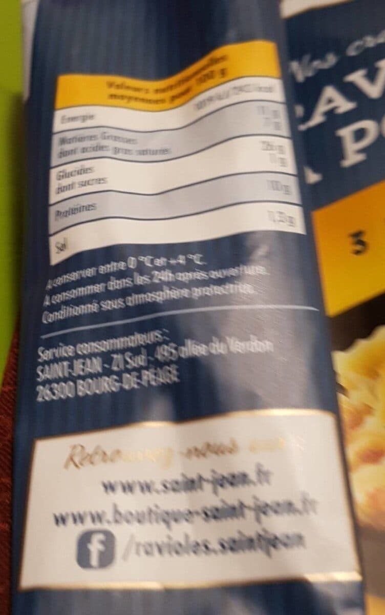 SAINT-JEAN Ravioles à poêler - 3 fromages packshot