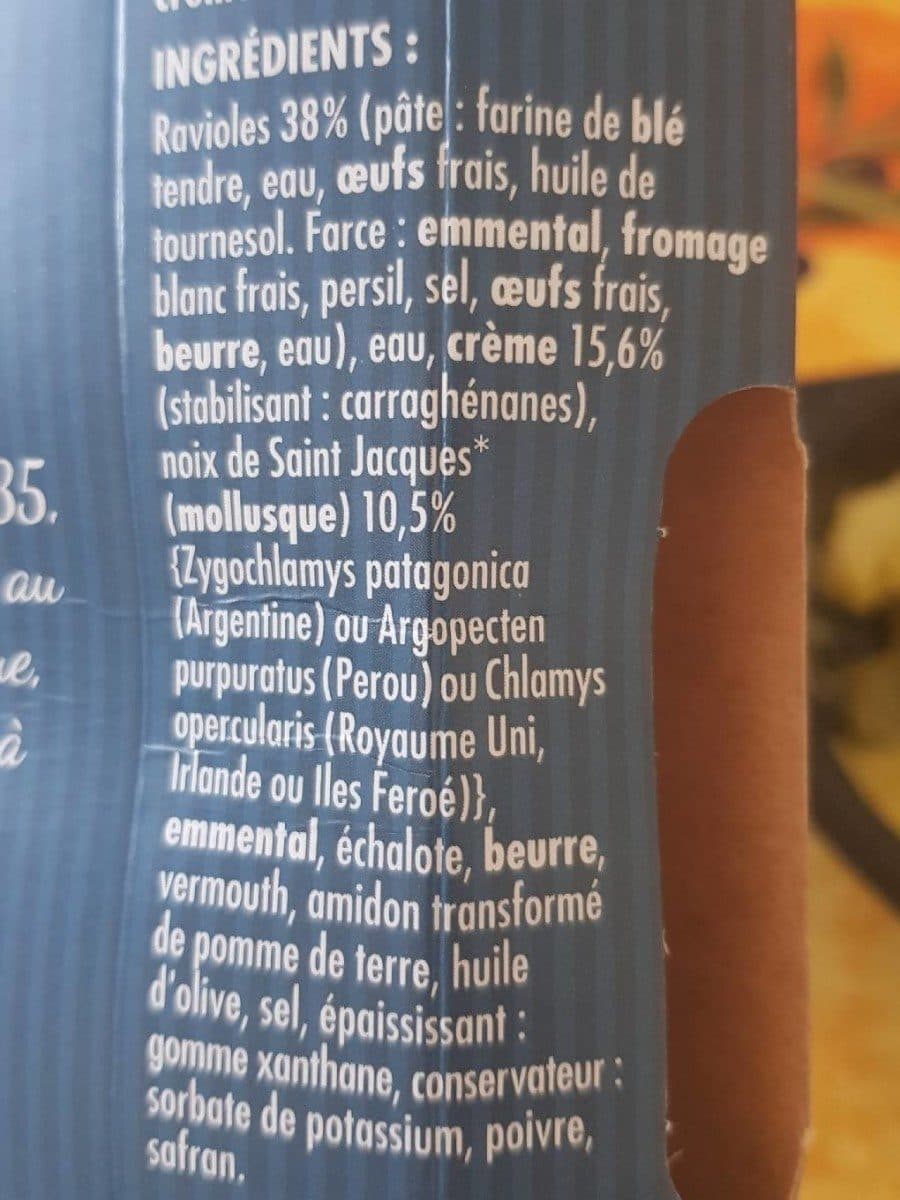 Saint Jean Gratin de Ravioles aux Noix de St Jacques & Crème safranée packshot