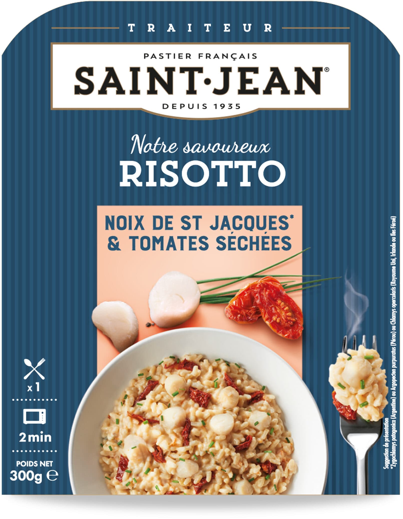 Saint jean Risotto noix de Saint Jacques & tomates séchées packshot
